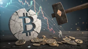 سقوط بیت‌ کوین و آلت‌کوین‌ها در اوج نگرانی‌های اقتصادی آمریکا