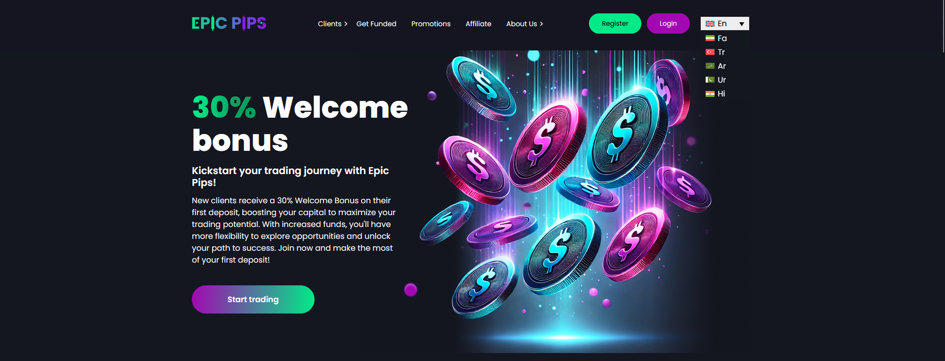 ثبت نام در اپیک پیپس