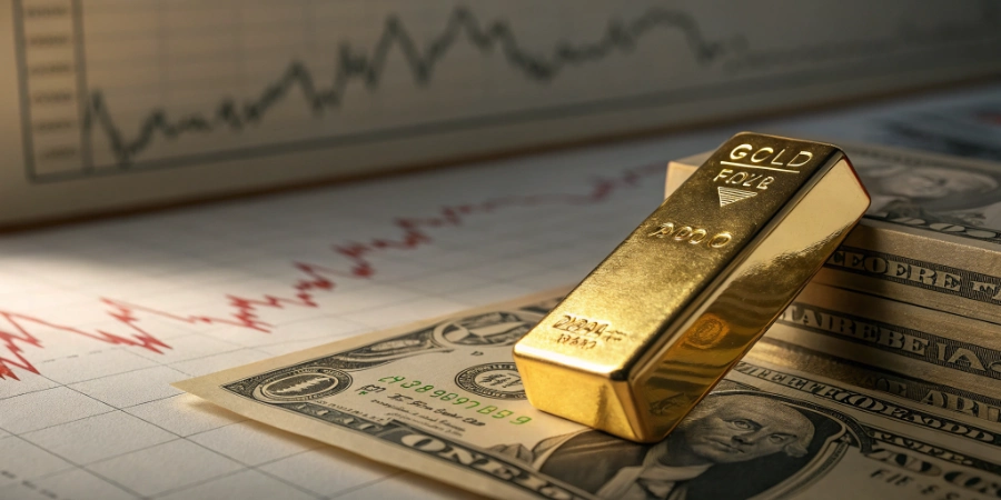 شروع معاملات هفته با افزایش قیمت طلا | احتیاط فدرال رزرو و کاهش تنش‌های تجاری